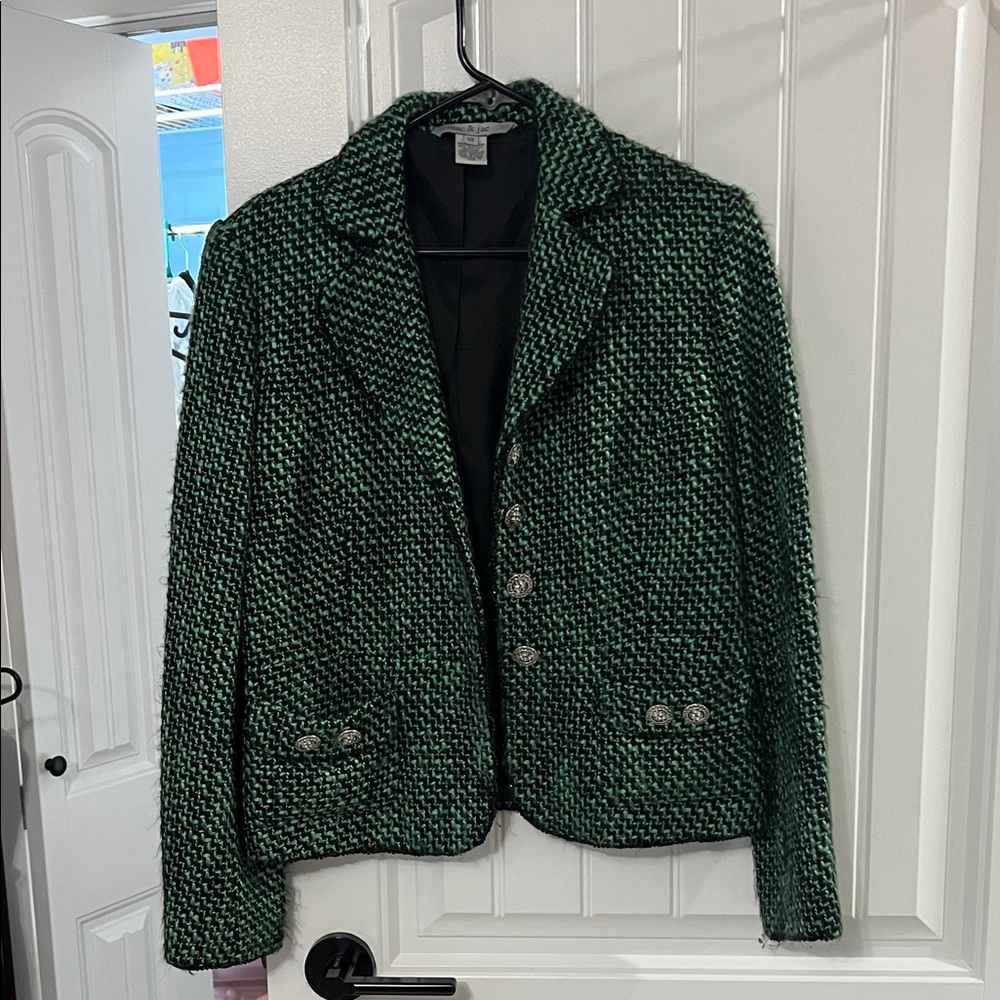 Green Tweed Women's Jacket